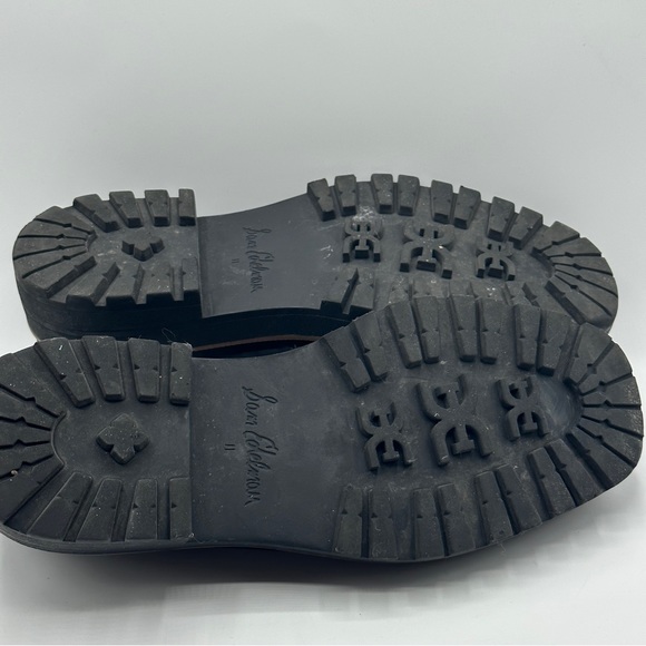 SAM EDELMAN Laurs Chunky Lug Sole Loafers Patent Leather Black - Picture 7 of 7